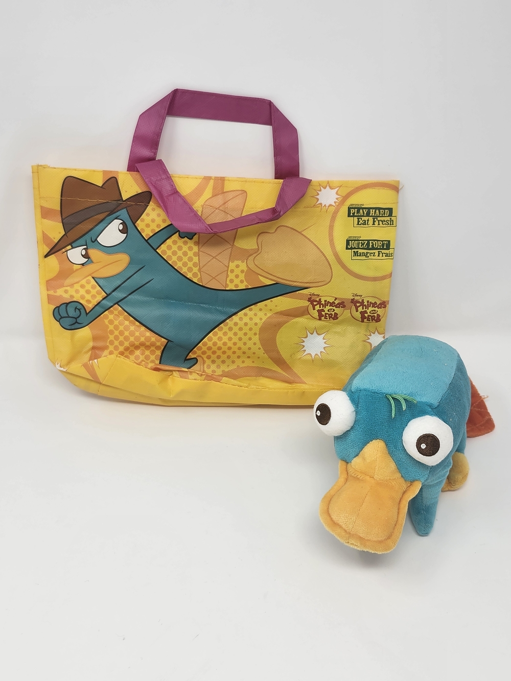 Disney Phineas and Ferb Perry the Platypus Tote & Plush Set